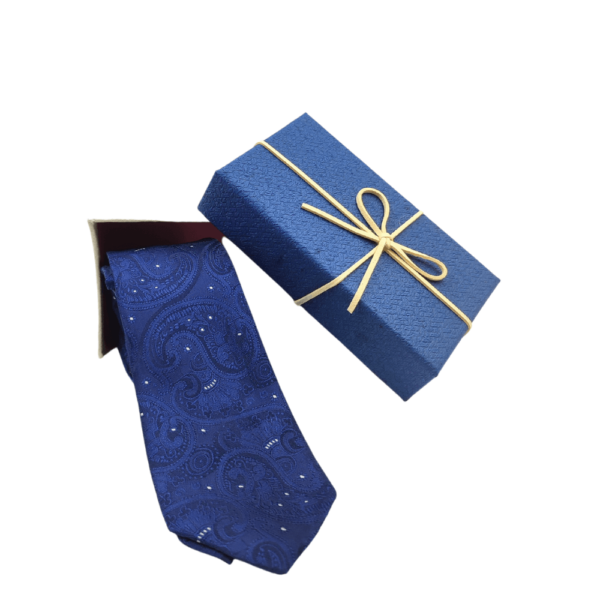 Γραβάτα μπλε με διακριτικό σχέδιο