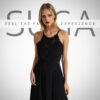 maxi forema me dantela diafaneies suga collection