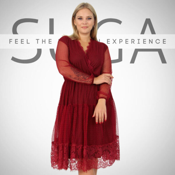 plus size midi forema me diafaneia suga