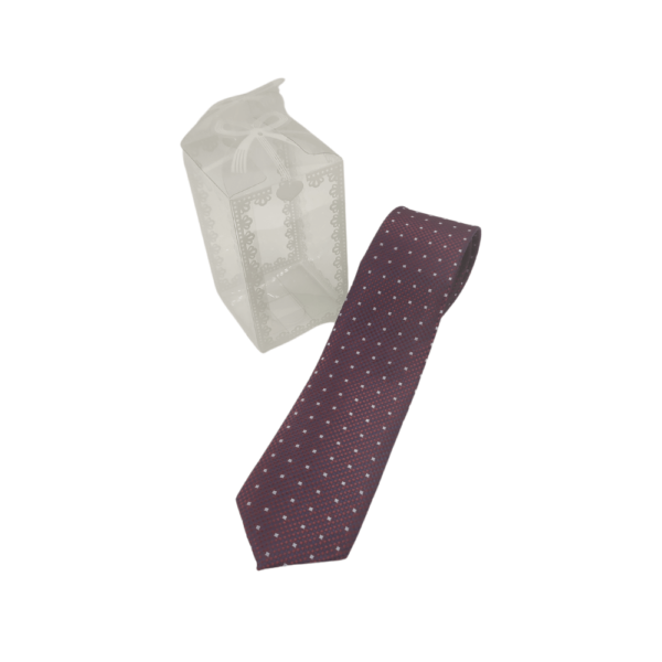 γραβάτα μπορντό με σχέδιο