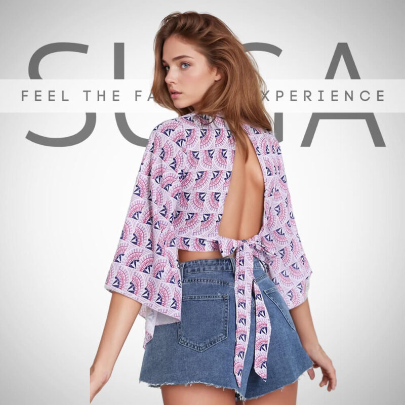 mplouza crop top me sxedio desimo stin plati suga style