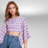 mplouza crop top me sxedio desimo stin plati suga style