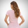 Κοντή ροζ μπλούζα Kappa (crop top) με άνετη εφαρμογή και διακριτικό σήμα Kappa.