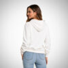 Γυναικείο hoodie σε λευκό χρώμα με μπροστινή τσέπη