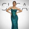 maxi forema kuparisi me pagietes vip dress by suga collection