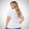 Βαμβακερό plus size T-shirt Suga Style σε basic γραμμή, ιδανικό για καθημερινές εμφανίσεις