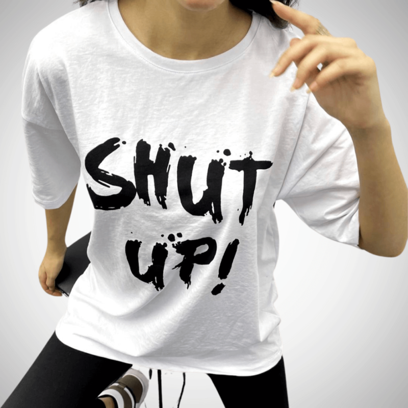 mplouza t shirt shut up suga style