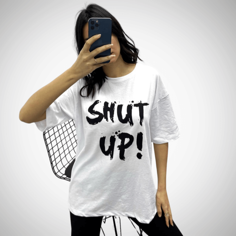 mplouza t shirt shut up suga style
