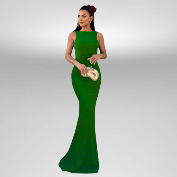 maxi ekswplato forema prasino VIP Dress by Suga Collection