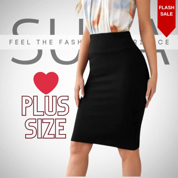 plus size midi mauri fousta pencil suga style