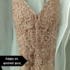 maxi forema me dantela dusty pink suga collection