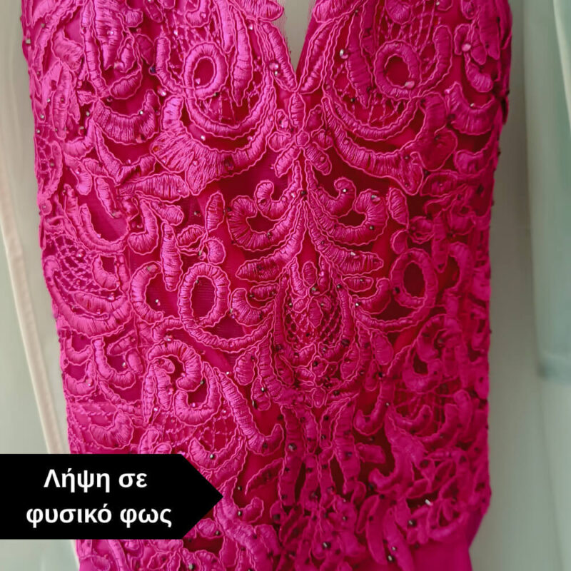 maxi forema me dantela fouxia suga collection