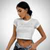 mplouza crop t shirt me asimi grammata suga style