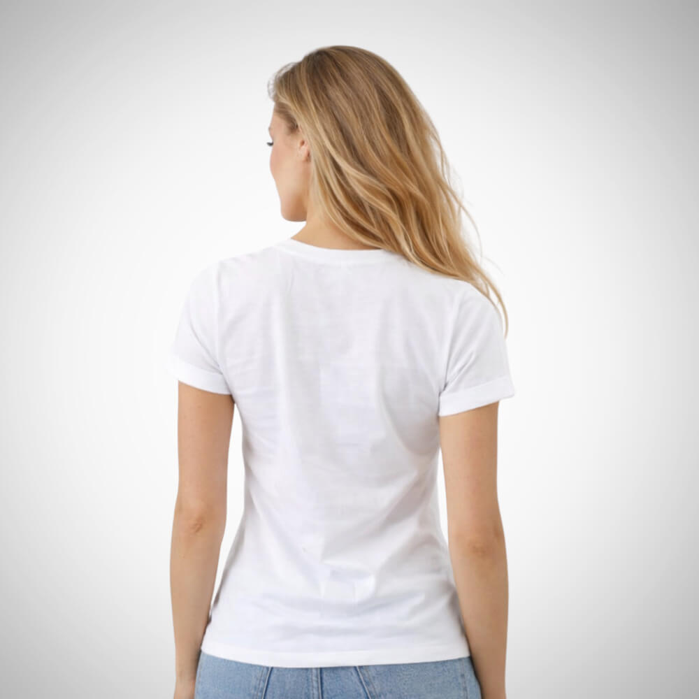 Suga Style λευκό t-shirt one size με μαύρο τύπωμα “Simple is beautiful”, κοντό μανίκι και άνετη γραμμή