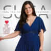plus size maxi forema deep blue suga style kompsotita se megala megethi