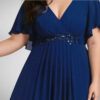 plus size maxi forema deep blue suga style kompsotita se megala megethi
