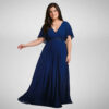 plus size maxi forema deep blue suga style kompsotita se megala megethi