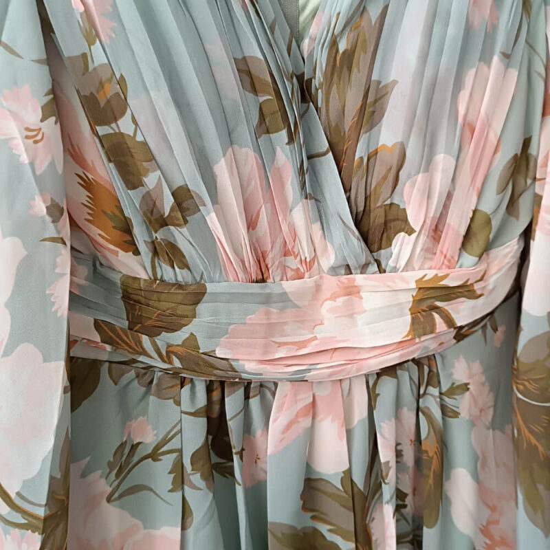 maxi floral light green forema suga collection