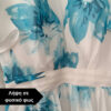 maxi forema leyko me mple louloudia suga collection