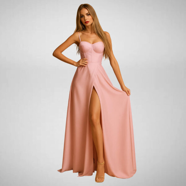 maxi forema saten dusty pink suga collection