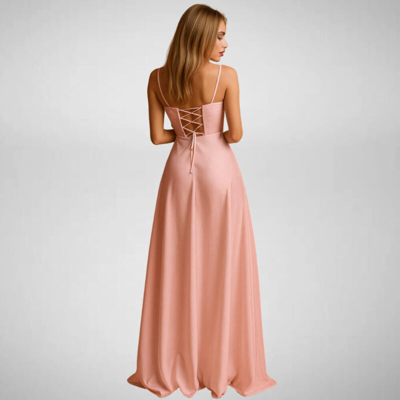 maxi forema saten dusty pink suga collection