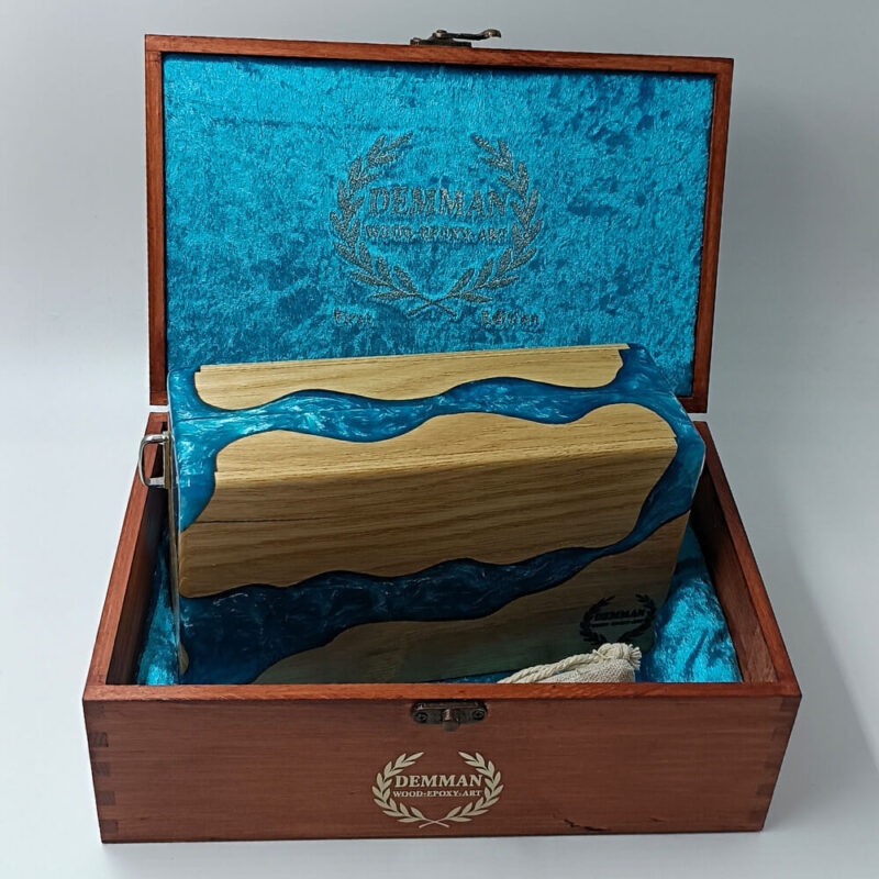 Demman Artbag Blue – Χειροποίητη ξύλινη τσάντα σε γαλάζιο