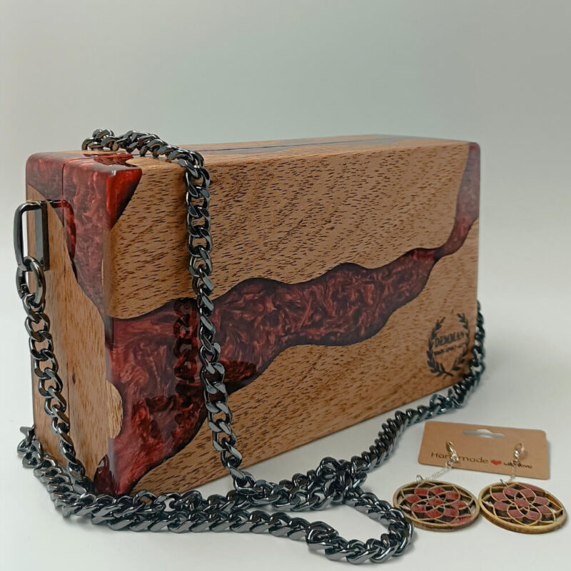 demman artbag red xeiropoiiti xilini tsanta limited edition