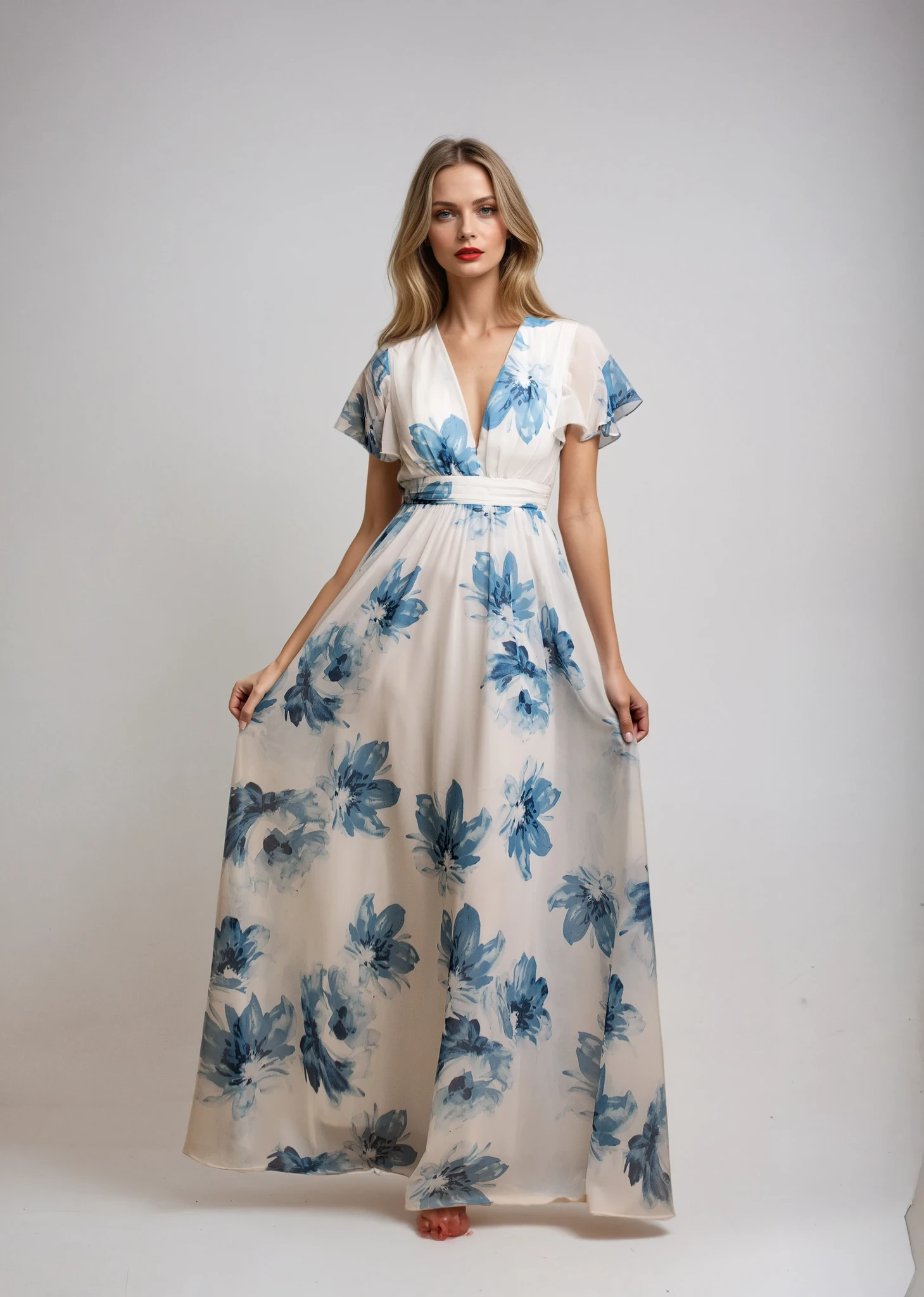 καλοκαιρινά φορέματα floral maxi