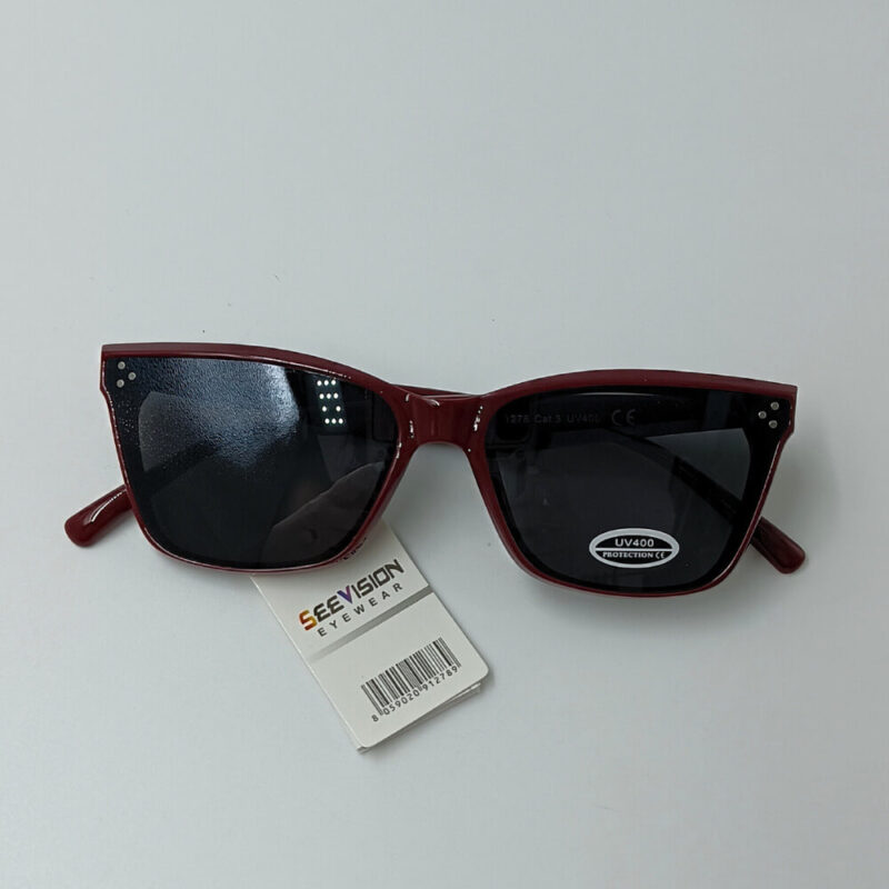 seevision eyewear σε μπορντώ χρώμα γυαλιά ηλίου