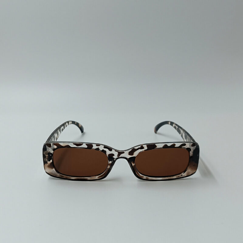 γυναικεία γυαλιά ηλίου με καφέ φακό animal print