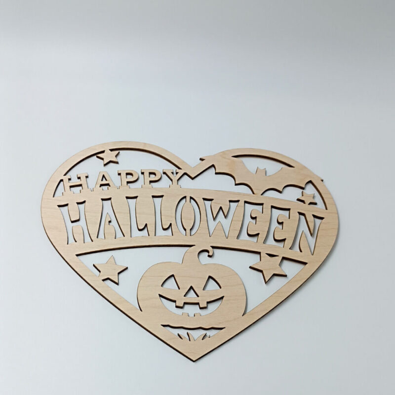 Ξύλινη διακόσμηση Halloween για σπίτι και δώρο
