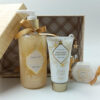 κουτί δώρου με προϊόντα σώματος Frosted Vanilla σαπούνι, κρέμα και bath fizzers