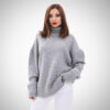 γυναικεία μπλούζα ζιβάγκο γκρι oversized Suga Style