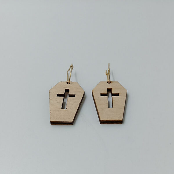 Halloween σκουλαρίκια ξύλινα από ToXylo