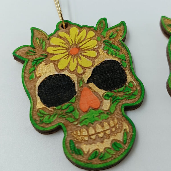 ToXylo ξύλινα σκουλαρίκια Día de los Muertos