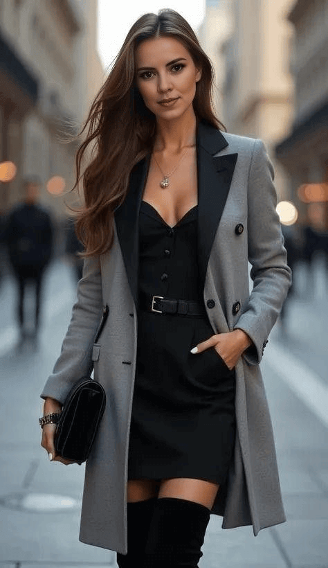 oversized σακάκι φθινόπωρο outfit γυναίκα