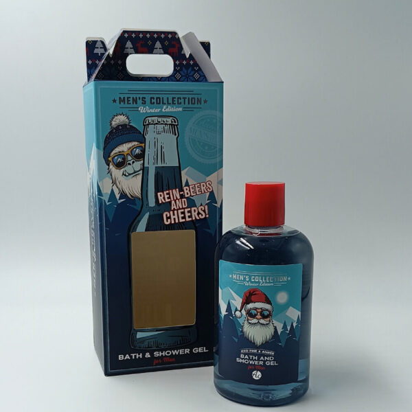 Beer bottle bath & shower gel Accentra για άνδρες Christmas edition