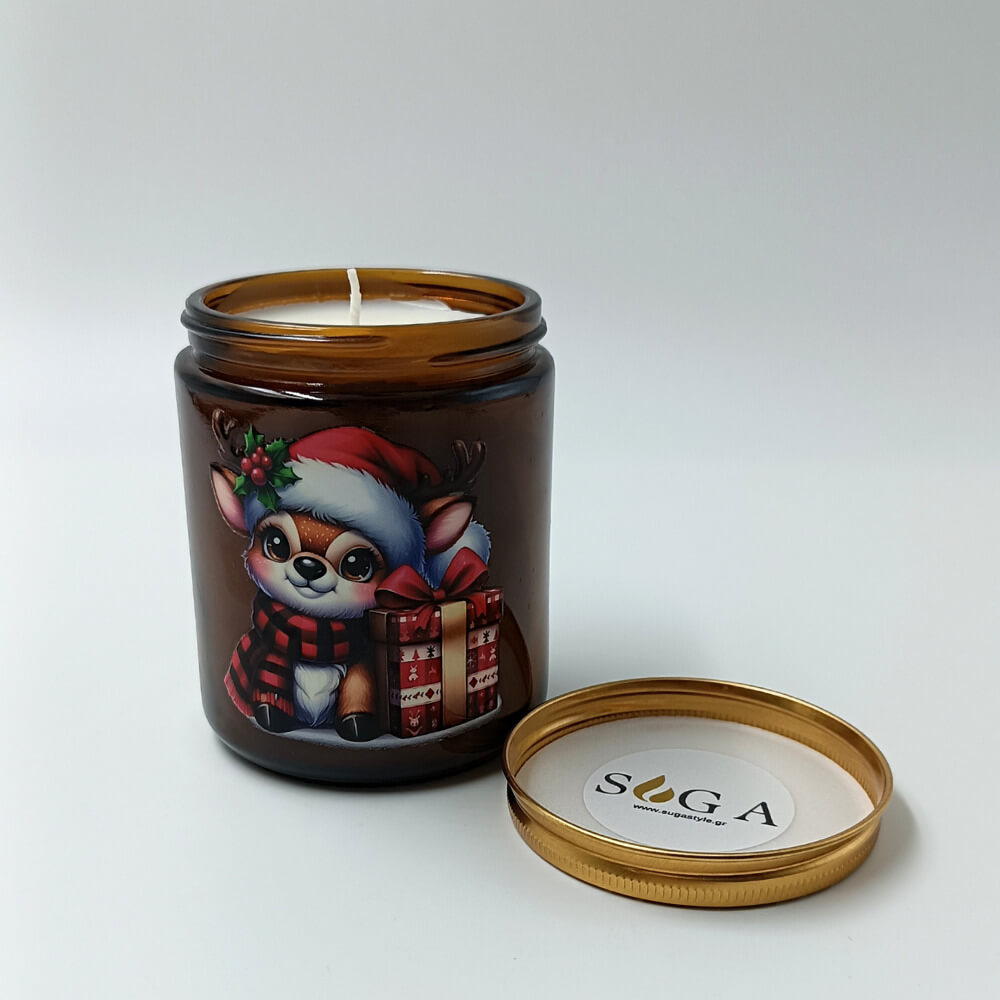 Αρωματικό κερί 220 ml με άρωμα Ginger Cookies σε γυάλινο δοχείο