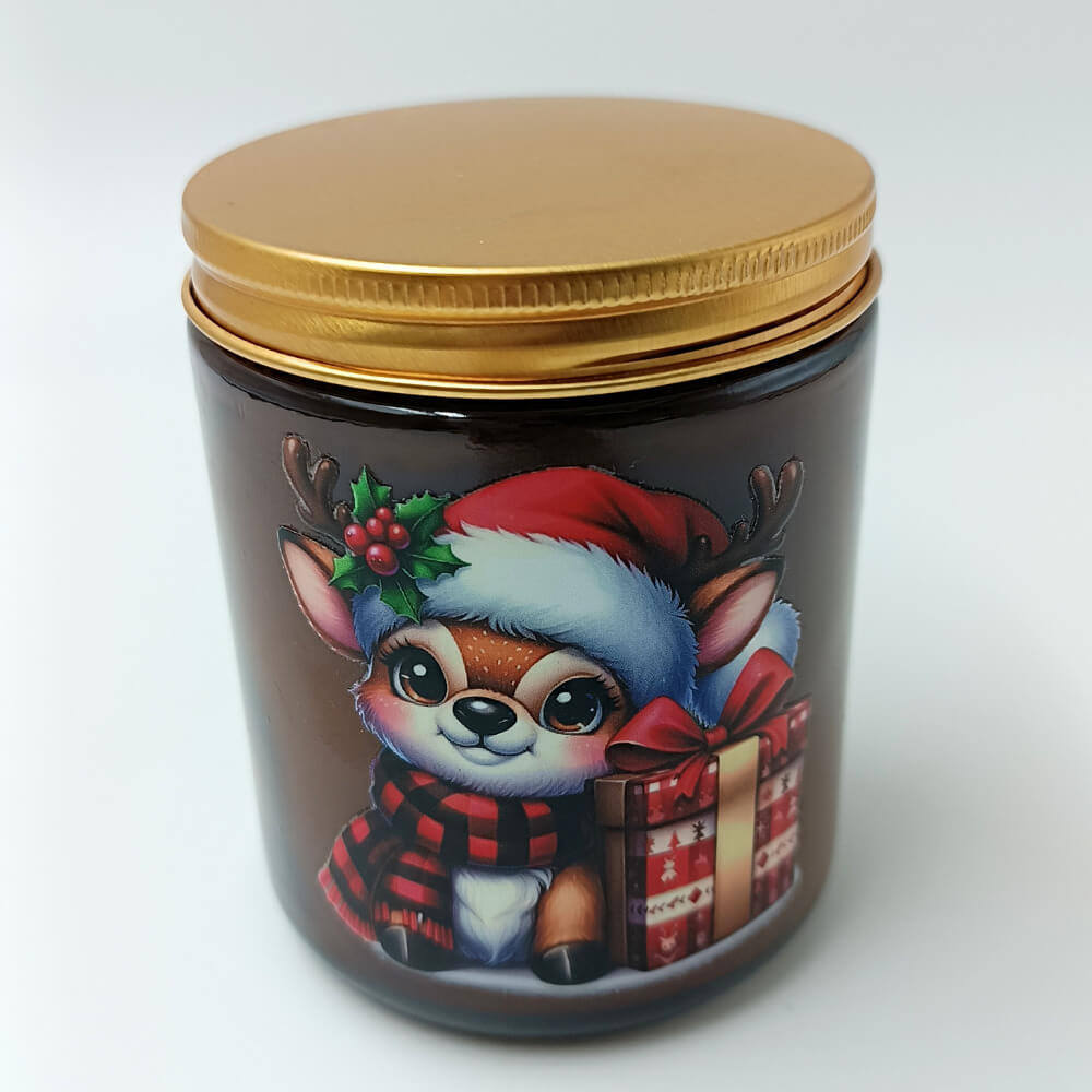 Αρωματικό κερί 220 ml με άρωμα Ginger Cookies σε γυάλινο δοχείο