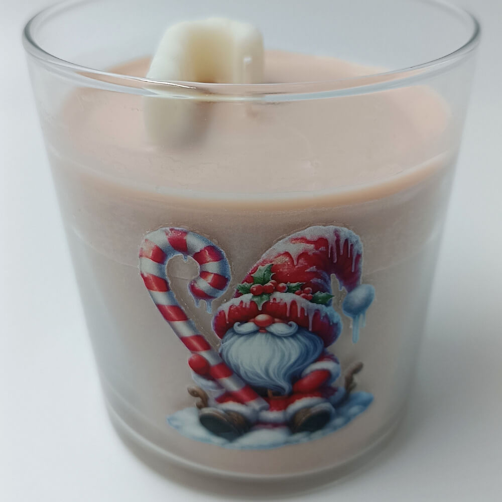 Packaging και στάση προώθησης: φυτικό κερί χριστουγεννιάτικο vanilla caramel