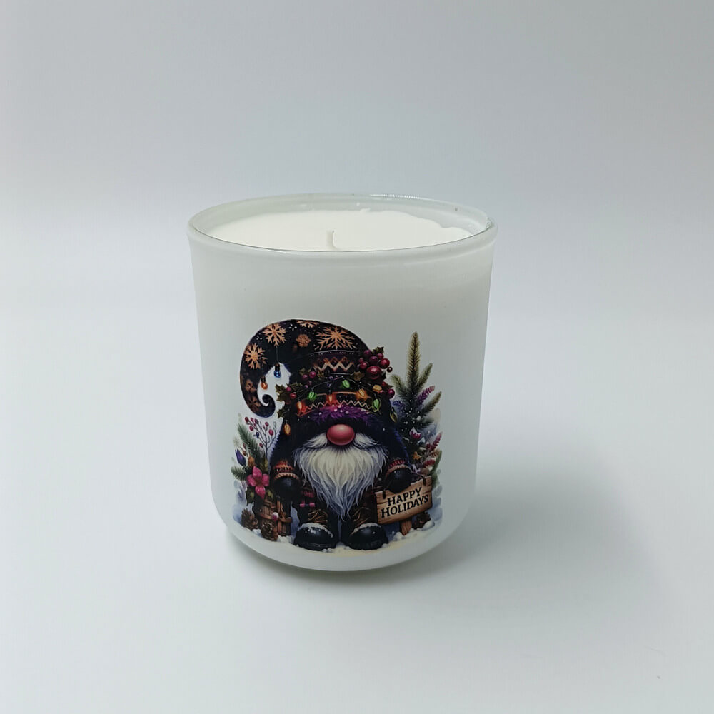 Αρωματικό κερί 280 ml με άρωμα σανδαλόξυλου, βανίλιας και κανέλας σε γυάλινο δοχείο