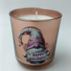 Premium Christmas candle σε rosegold ποτήρι