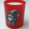 Christmas candle με gnome και γλυκό άρωμα καραμέλας