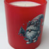 Christmas candle με gnome και γλυκό άρωμα καραμέλας