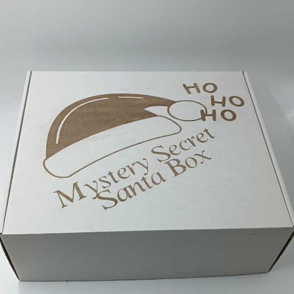 mystery secret santa box συσκευασία χριστουγεννιάτικου κουτιού δώρου