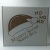 christmas santa box με σχέδιο santa hat και επιγραφή mystery gift