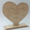 Ξύλινο παζλ καρδιά ιδανικό για δώρο επετείου