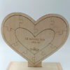 Ξύλινο παζλ καρδιά ιδανικό για δώρο επετείου