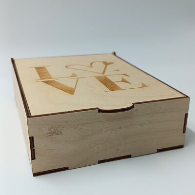 Ρομαντική ξύλινη συσκευασία δώρου για άγιο βαλεντίνο