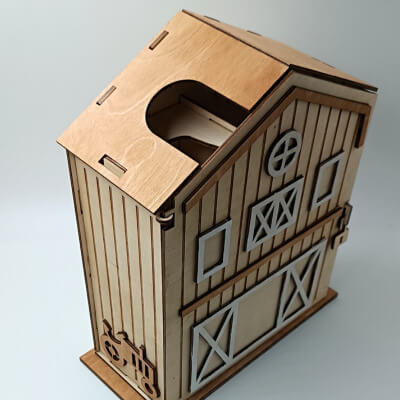 Premium gift box σπιτάκι χωρίς περιεχόμενο